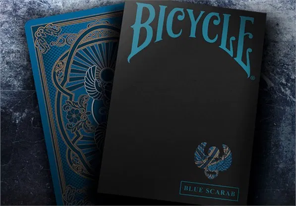 Bicycle Scarab (Blue) Playing Cards