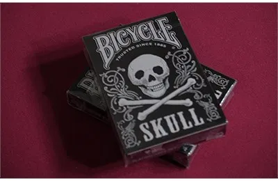 Bicycle Skull Playing Cards (Metallic Silver) - image 2