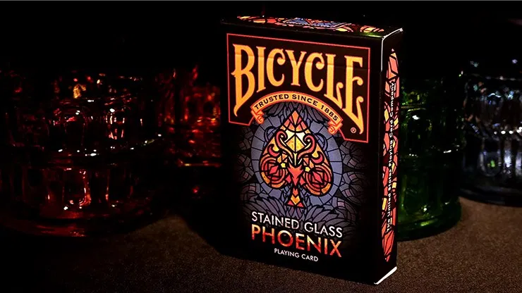Bicycle Stained Glass Phoenix Playing Cards - image 1
