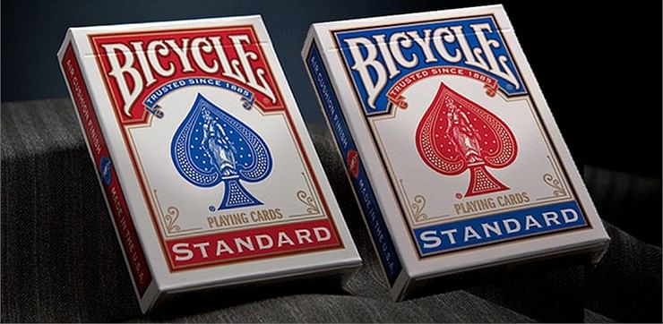 Bicycle Standard Playing Cards In Mixed Case Red Blue