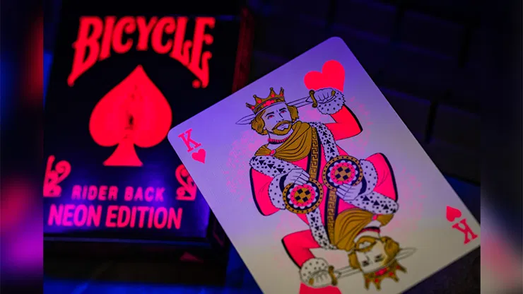Bicycle Star-Fire Pink Neon Playing Cards - image 2
