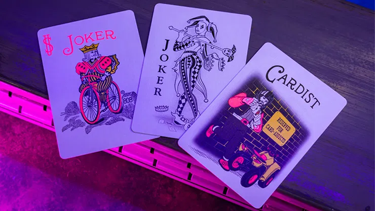 Bicycle Star-Fire Pink Neon Playing Cards - image 3
