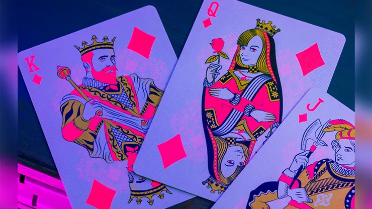 Bicycle Star-Fire Pink Neon Playing Cards - image 5