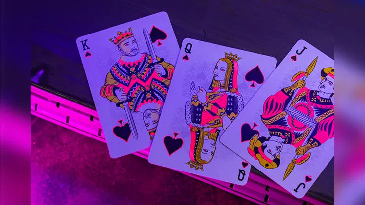 Bicycle Star-Fire Pink Neon Playing Cards - image 6