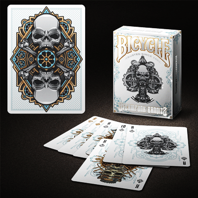 Bicycle Steampunk Deck (White) | Vanishing Inc. Magic