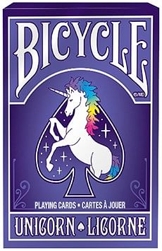 bicycle playing cards unicorn