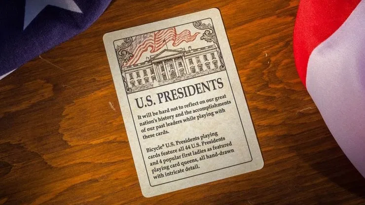 Bicycle U.S. Presidents Playing Cards (Republican Red) - image 3