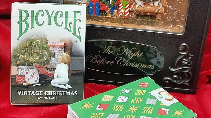 Bicycle Vintage Christmas Playing Cards - image 1