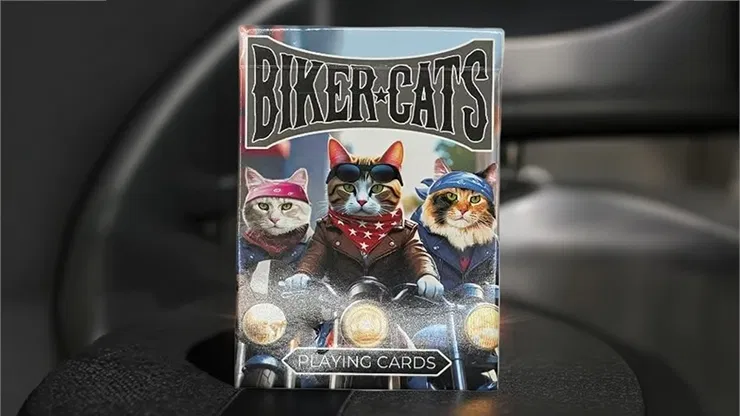 Biker Cats Playing Cards - image 1
