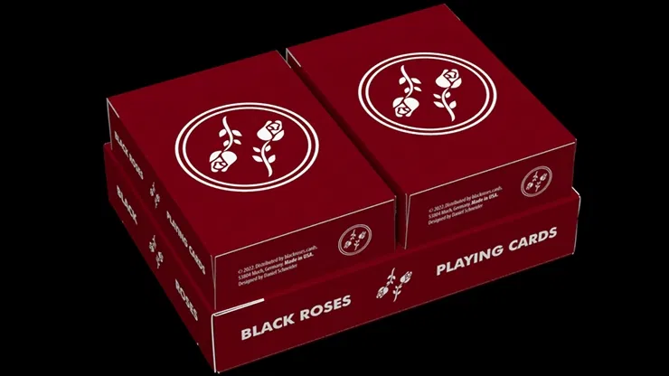 Black Roses Edelrot Mini Playing Cards - image 1