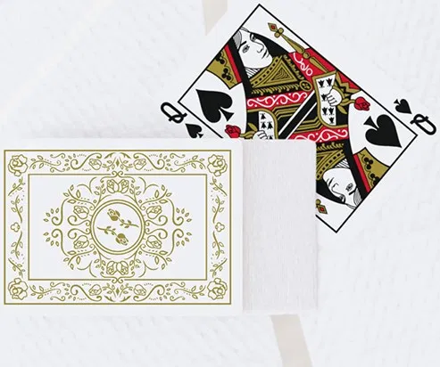 Black Roses White Gold Playing Cards - image 2
