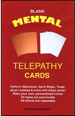 Blank Mental Telepathy Cards
