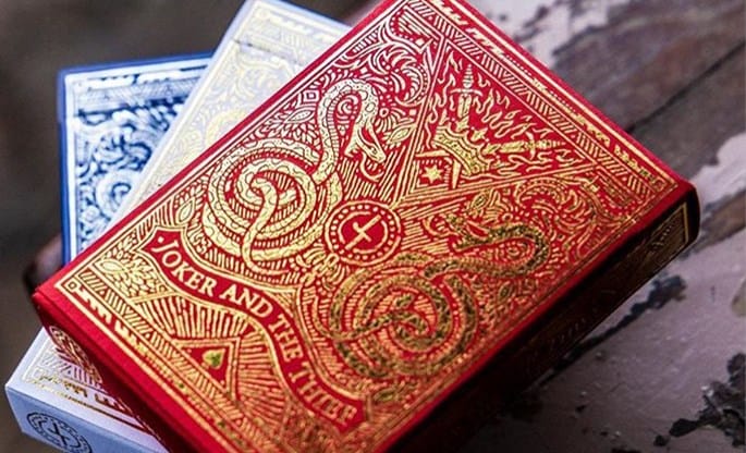 Blood Red Edition Joker and the Thief Playing Cards - image 1