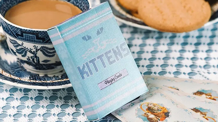 Blue Kittens Playing Cards - image 1