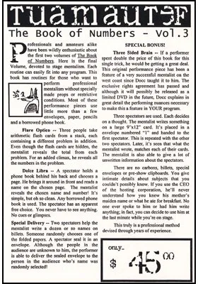 Book Of Numbers Volume Three - image 2