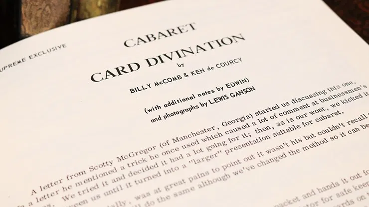 Cabaret Card Divination - image 2