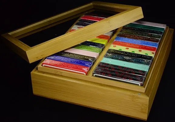 Carat B24 Bamboo Double Brick Box Display Case - image 2