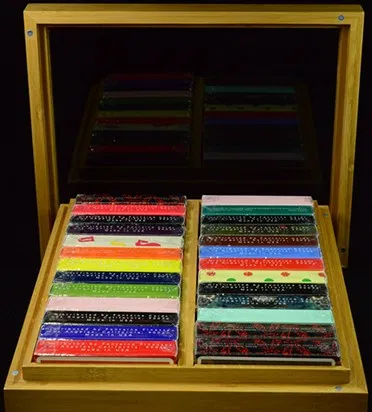 Carat B24 Bamboo Double Brick Box Display Case - image 4