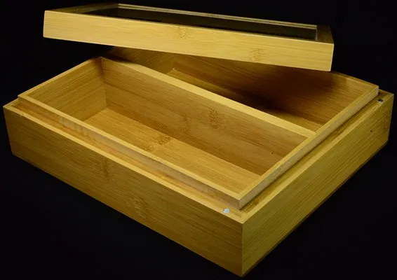 Carat B24 Bamboo Double Brick Box Display Case - image 5