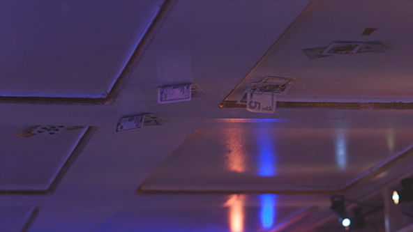 Card on Ceiling