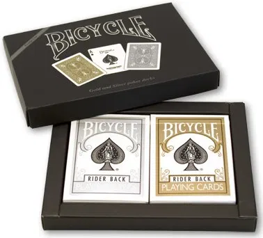 Bicycle Gold and Silver Playing Cards Set