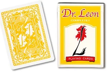 Dr. Leon Deck Playing Cards (Yellow)