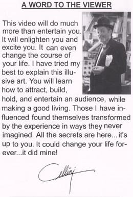 Cellini Art Of Street Performing Volume 1