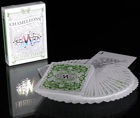 Chameleon Playing Cards signed By Asi Wind (Green) - image 3