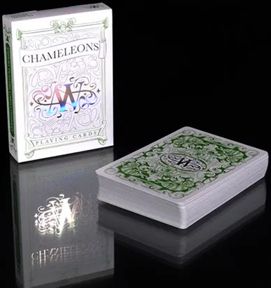 Chameleon Playing Cards signed By Asi Wind (Green) - image 1