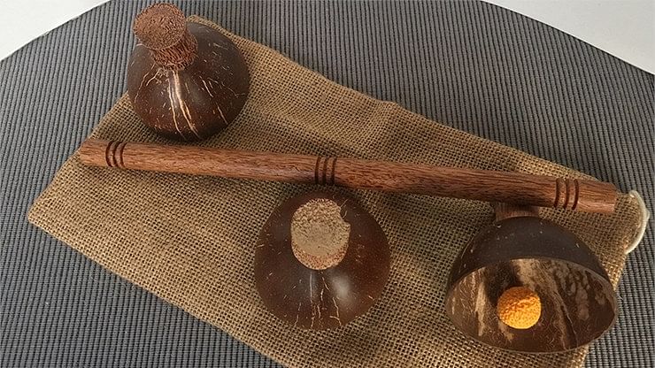 Coconut Cups, Set of 2 Coconut Shell Cups