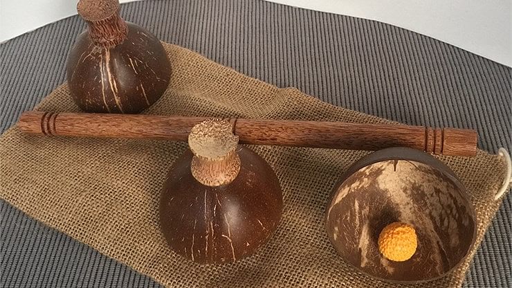 Cheppum Panthum Coconut Shell Cups and Wand set - magic