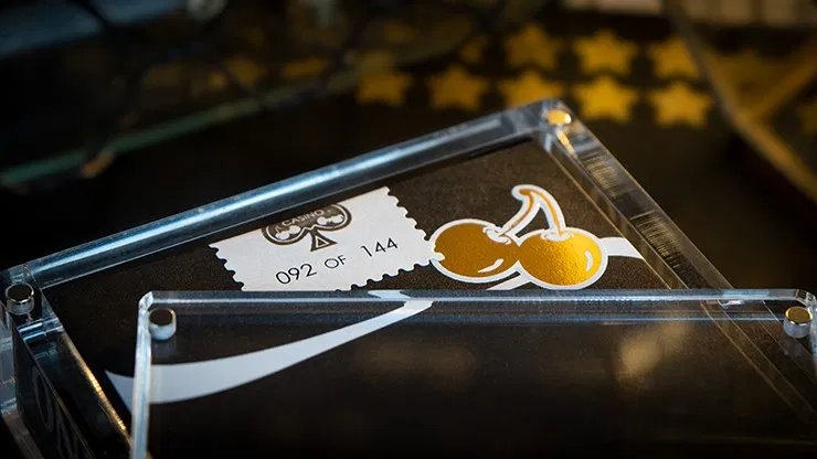 Limited Edition Cherry Casino Gilded (Monte Carlo Black and Gold) Playing Cards - image 5