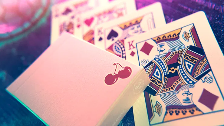 Cherry Casino House Deck Playing Cards (Flamingo Pink) - image 4
