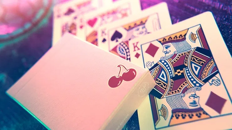 Cherry Casino House Deck Playing Cards (Flamingo Pink) - image 6