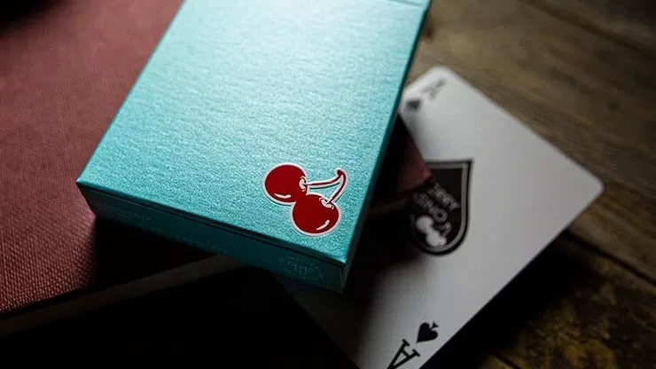 Cherry Casino House Deck Playing Cards (Tropicana Teal) - image 1