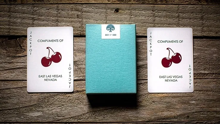 Cherry Casino House Deck Playing Cards (Tropicana Teal) - image 2