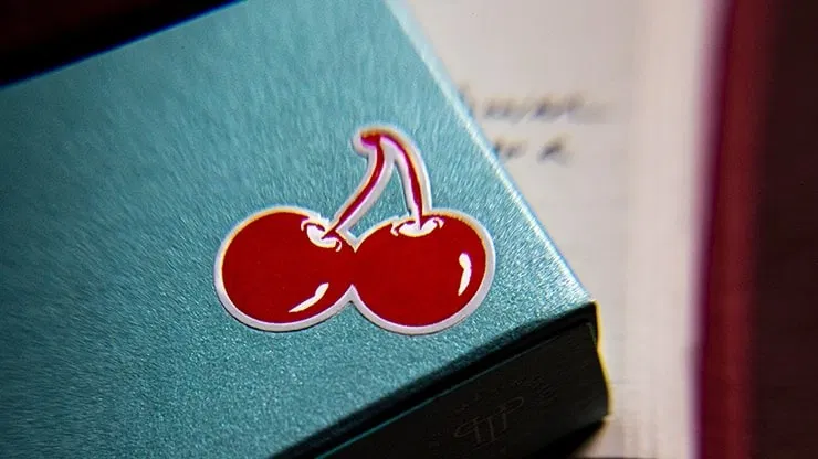 Cherry Casino House Deck Playing Cards (Tropicana Teal) - image 5