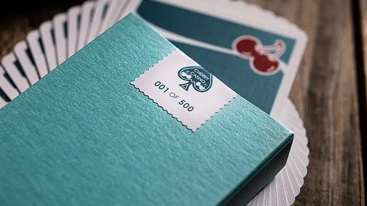 Cherry Casino House Deck Playing Cards (Tropicana Teal) - image 6