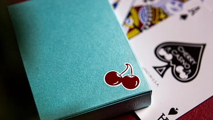 Cherry Casino House Deck Playing Cards (Tropicana Teal) - image 4