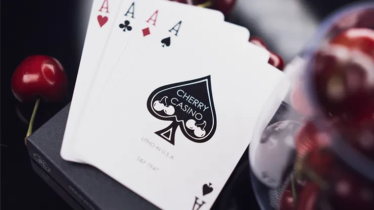 Cherry Casino House Deck Playing Cards True Black - image 4