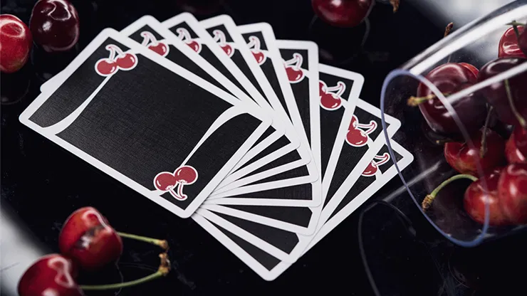 Cherry Casino House Deck Playing Cards True Black - image 5