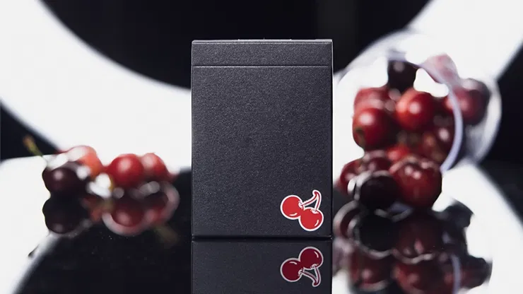 Cherry Casino House Deck Playing Cards True Black - image 1