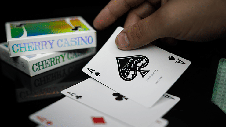 Cherry Casino Sands Mirage Holographic Playing Cards - thumbnail 6