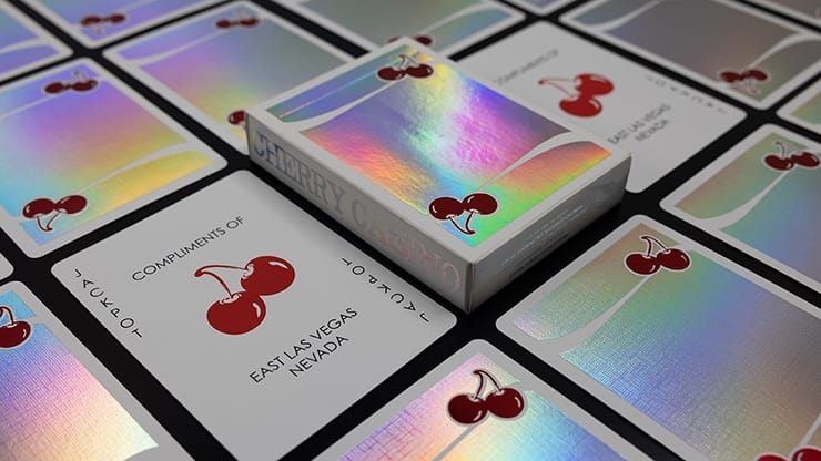 Cherry Casino Sands Mirage Holographic Playing Cards - image 1