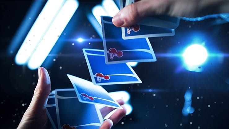 Cherry Casino Playing Cards (Tahoe Blue) - thumbnail 3