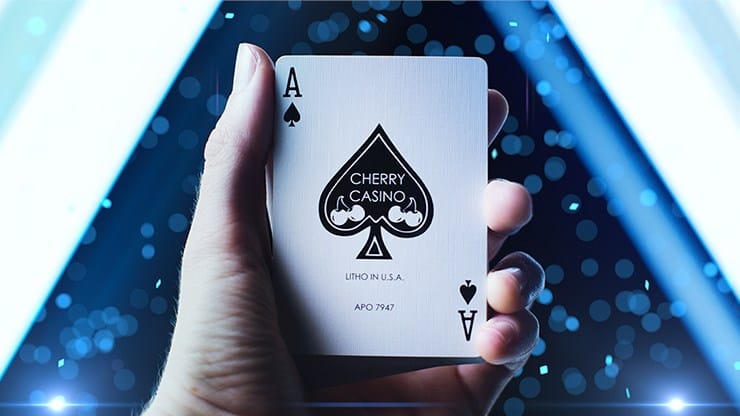 Cherry Casino Playing Cards (Tahoe Blue) - thumbnail 4