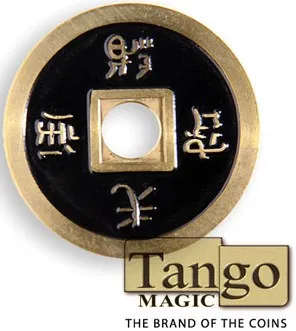 Chinese Coin Black & Yellow - image 4