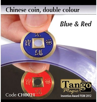 Chinese Coin - Blue/Red | Vanishing Inc. Magic