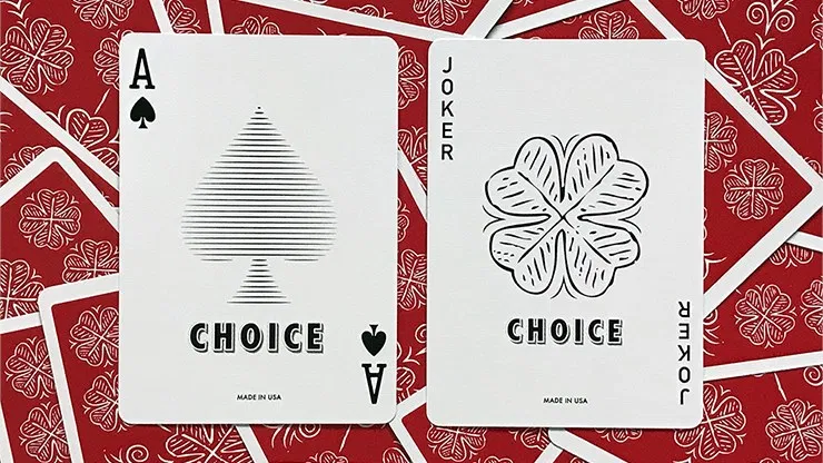 Choice Cloverback  Playing Cards (Red) - image 4