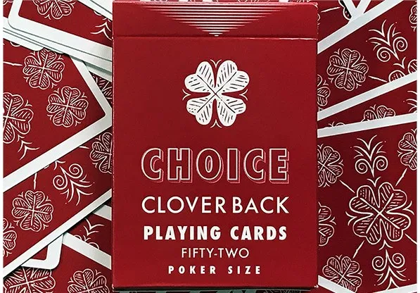 Choice Cloverback  Playing Cards (Red) - image 1